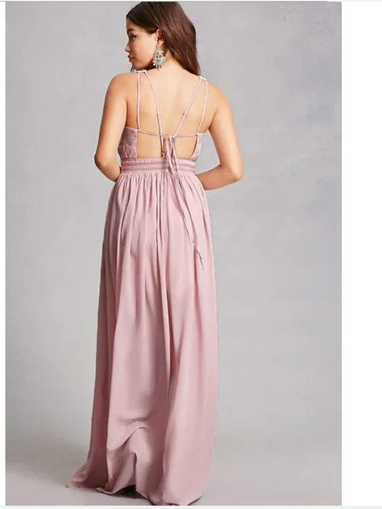 Soieblu Embroidered Maxi Dress in Tea Rose size small - Picture 3 of 11